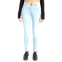 Calça Hot Pant Feminina Skinny Jeans Azul Claro Lady Rock