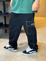 Calça Hype Cargo Preto/Branco