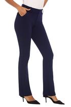 Calça iChosy Corte Levemente Flare Stretch Azul Marinho 18 Curto Calça iChosy Corte Levemente Flare Stretch Azul Marinho 18 Curto