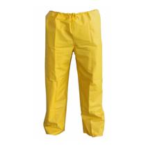 Calça Impermeável de PVC Amarelo Com Forro Maicol