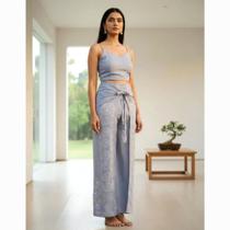 Calça Indiana Envelope Batik, Mandala E Espelhos, Cód. 3160