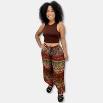 Calça Indiana Pantalona Estampada