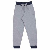 Calça infantil abrange básica jogger moletom felpado