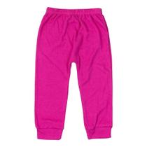 Calça Infantil Até 24 Meses Em Suedine Básica Pink Radiante