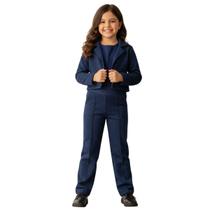 Calça Infantil Conforto Cintura Alta Inverno Lisa -