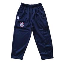 Calça Infantil Corinthians Preta Flanelada Oficial
