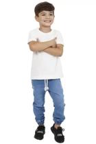 Calça infantil e Juvenil Jogger Sarja e Jeans Com Elástico e Punho