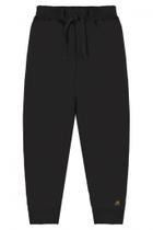 Calça infantil em moletom preto