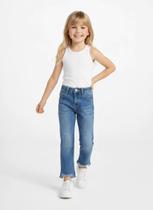 Calça Infantil Feminina Capri Clara Barra Desfiada Tamanho:8 Calça Infantil Feminina Capri Clara Barra Desfiada Tamanho:8
