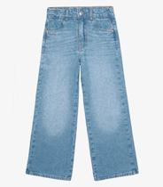 Calça Infantil Feminina Wide Leg Jeans Trick Nick Azul Calça Infantil Feminina Wide Leg Jeans Trick Nick Azul