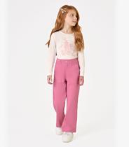 Calça Infantil Feminina Wide Leg Sarja Trick Nick Rosa Calça Infantil Feminina Wide Leg Sarja Trick Nick Rosa