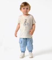 Calça Infantil Jeans Cargo Trick Nick Azul Calça Infantil Jeans Cargo Trick Nick Azul