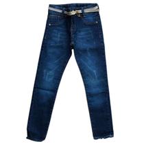 Calça Infantil Jeans Skinny com Cinto 30223 - Akiyoshi