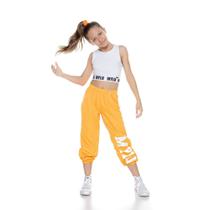 Calça Infantil Jogger Laranja Calça Infantil Jogger Laranja