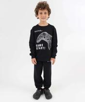 Calça Infantil Jogger Moletom Marisa Tam 4 a 10 Preto-48167 Calça Infantil Jogger Moletom Marisa Tam 4 a 10 Preto-48167