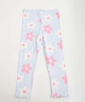 Calça Infantil Legging Canelada Floral Marisa Tam 1 a -11392 Calça Infantil Legging Canelada Floral Marisa Tam 1 a -11392