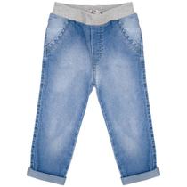Calça Infantil Look Jeans c/ Punho Jeans