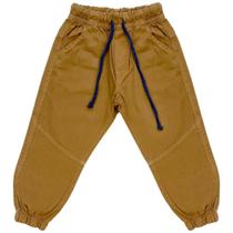 Calça Infantil Look Jeans Jogger Collor - CARAMELO - 03 Calça Infantil Look Jeans Jogger Collor - CARAMELO - 03