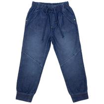 Calça Infantil Look Jeans Moletom c/ Silk Jeans - UNICA - M