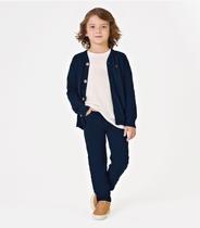 Calça Infantil Masculina Em Sarja Trick Nick Azul Calça Infantil Masculina Em Sarja Trick Nick Azul