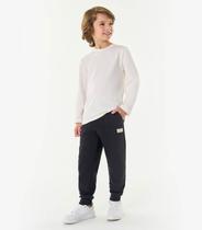 Calça Infantil Masculina Moletom Felpa Trick Nick Preto Calça Infantil Masculina Moletom Felpa Trick Nick Preto
