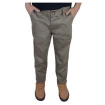 Calça Infantil Masculina Ogochi Sarja Essencial Kaki - 00251 Calça Infantil Masculina Ogochi Sarja Essencial Kaki - 00251