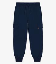 Calça Infantil Masculino Moletom Felpa Trick Nick Azul Calça Infantil Masculino Moletom Felpa Trick Nick Azul