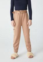 Calça Infantil Menina Clochard Em Moletom