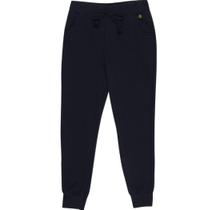 Calça Infantil Menina de Moletom Peluciado Preto