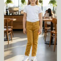 Calça Infantil Menina Em Sarja PUC