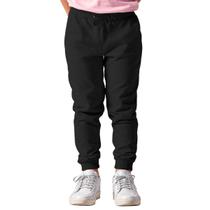 Calça Infantil Menina Moletom Flanelada Algodão Ajustável