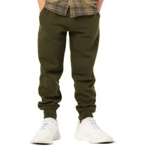 Calça Infantil Menino Básica Moletinho Verde Militar