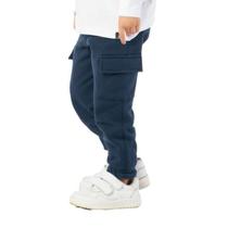 Calça Infantil Menino Moletom Cargo Marinho