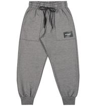Calça Infantil Menino Moletom Peluciado Cinza Escuro - Angerô Calça Infantil Menino Moletom Peluciado Cinza Escuro - Angerô
