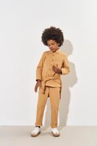 Calça Infantil Menino Sarja Marrom CTV Calça Infantil Menino Sarja Marrom CTV