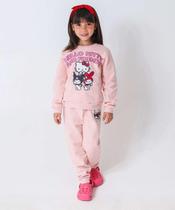 Calça Infantil Moletom Estampa Hello Kitty Tam 4 a 10 -37091 Calça Infantil Moletom Estampa Hello Kitty Tam 4 a 10 -37091