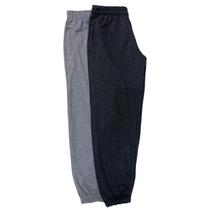 Calça Infantil Moletom Flanelada Com Punho Unissex Inverno