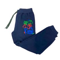 Calça Infantil Moletom Flanelado Estampada Menino Algodão Juvenil