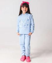 Calça Infantil Moletom Flanelado Marisa Tam 4 a 10 Azu-36051