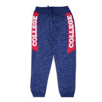 Calça Infantil Moletom Jet Peluciado College Turminha & Cia 1114 Marinho