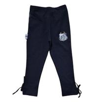 Calça Infantil Santos Legging Preta Oficial