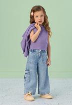 Calça Infantil Sarja Jeans Mon Sucré