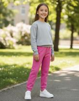 Calça Infantil Tamanho 10 Menina Moletom Pitiska Inverno