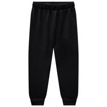 Calça Infantil Unissex Kyly em Moletom Peluciado Quentinha Tamanho:2Cor:Preto Calça Infantil Unissex Kyly em Moletom Peluciado Quentinha Tamanho:2Cor:Preto