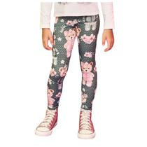 Calça Infanto Juvenil Feminina Kukiê Estampada Verde - 70885