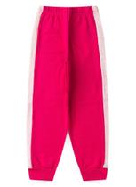 Calça Inverno Menina Pink em Moletom felpado com Recorte
