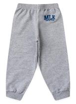 Calça Inverno Menino Mescla em Moletom Estampa MLK