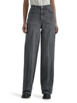 Calça Jean Lee Legendary High Rise para mulheres, borrada e escura