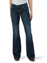 Calça Jean Wrangler Retro Mae, cintura média, perna larga, Samantha