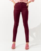 Calça Jeans Andreza Chagas Andrea Botões Skinny Acetinado